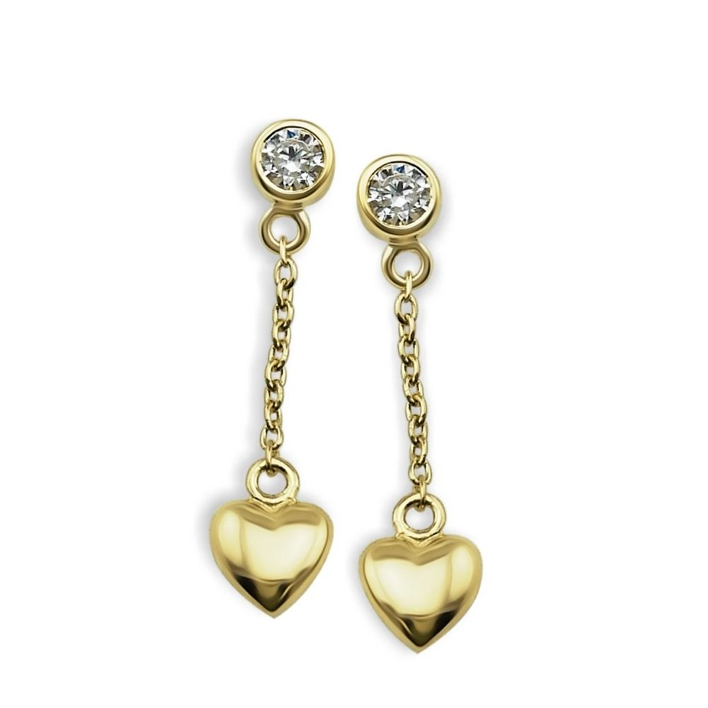 JWLS4U | Oorhangers Heart Gold